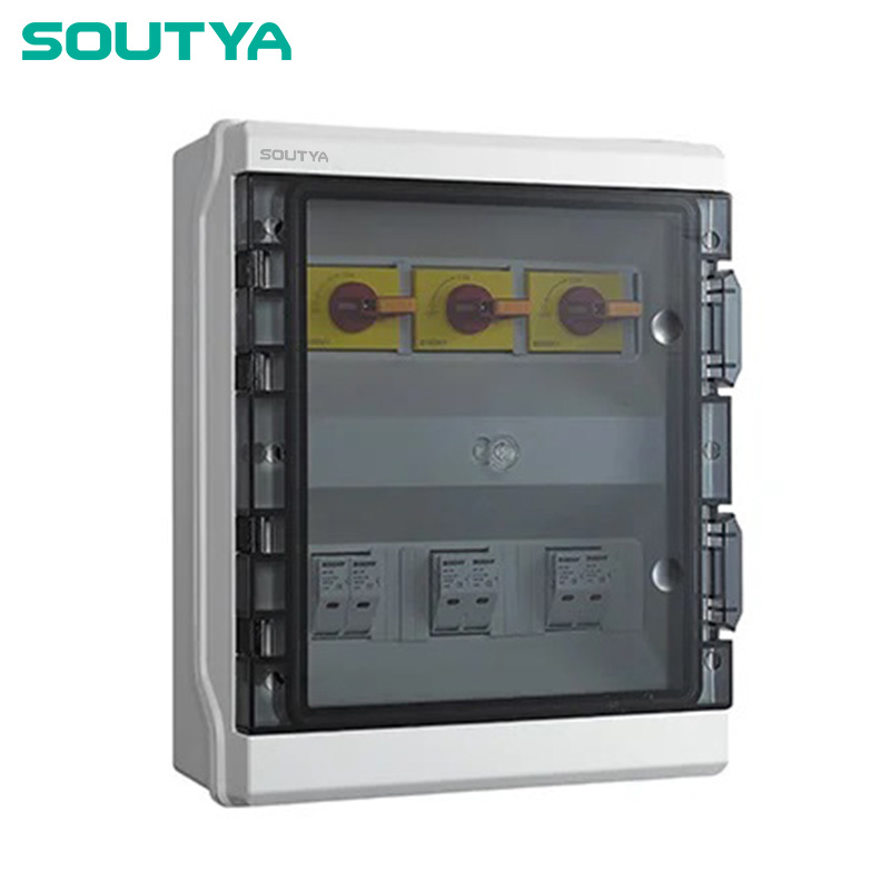 Hộp cách ly DC IP65 Vỏ ba dây có cầu chì
